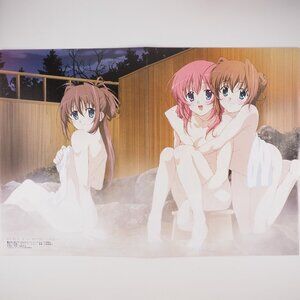 Anime girls Japanese illustration folded vintage poster NEW 052